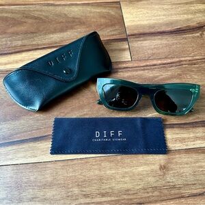NWOT DIFF Katarina 51mm Cat Eye Sunglasses